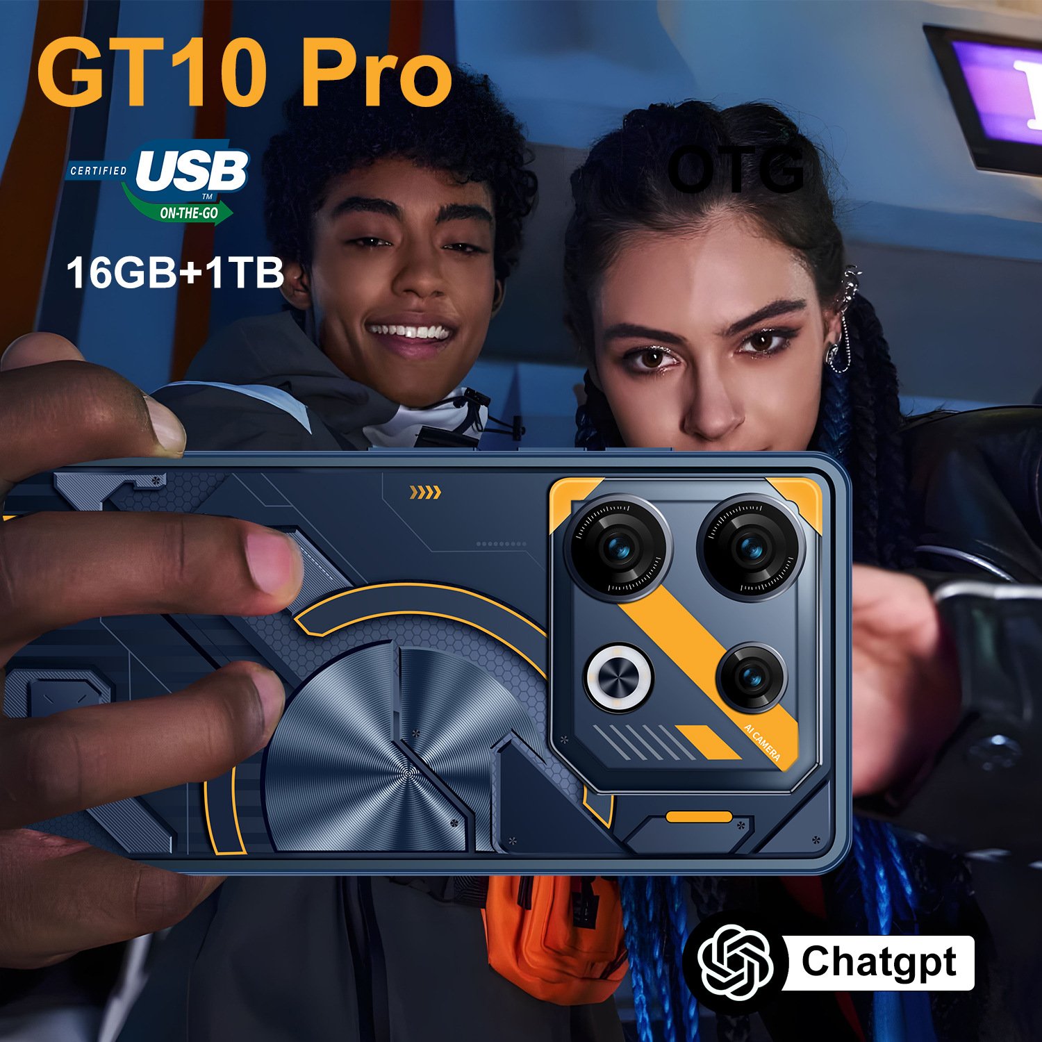 2024 High Quality Factory Outlet 7.3 Inch original GT10 Pro Android13 mobile phone Large Screen 5g 16GB+1TB i nfinix phones